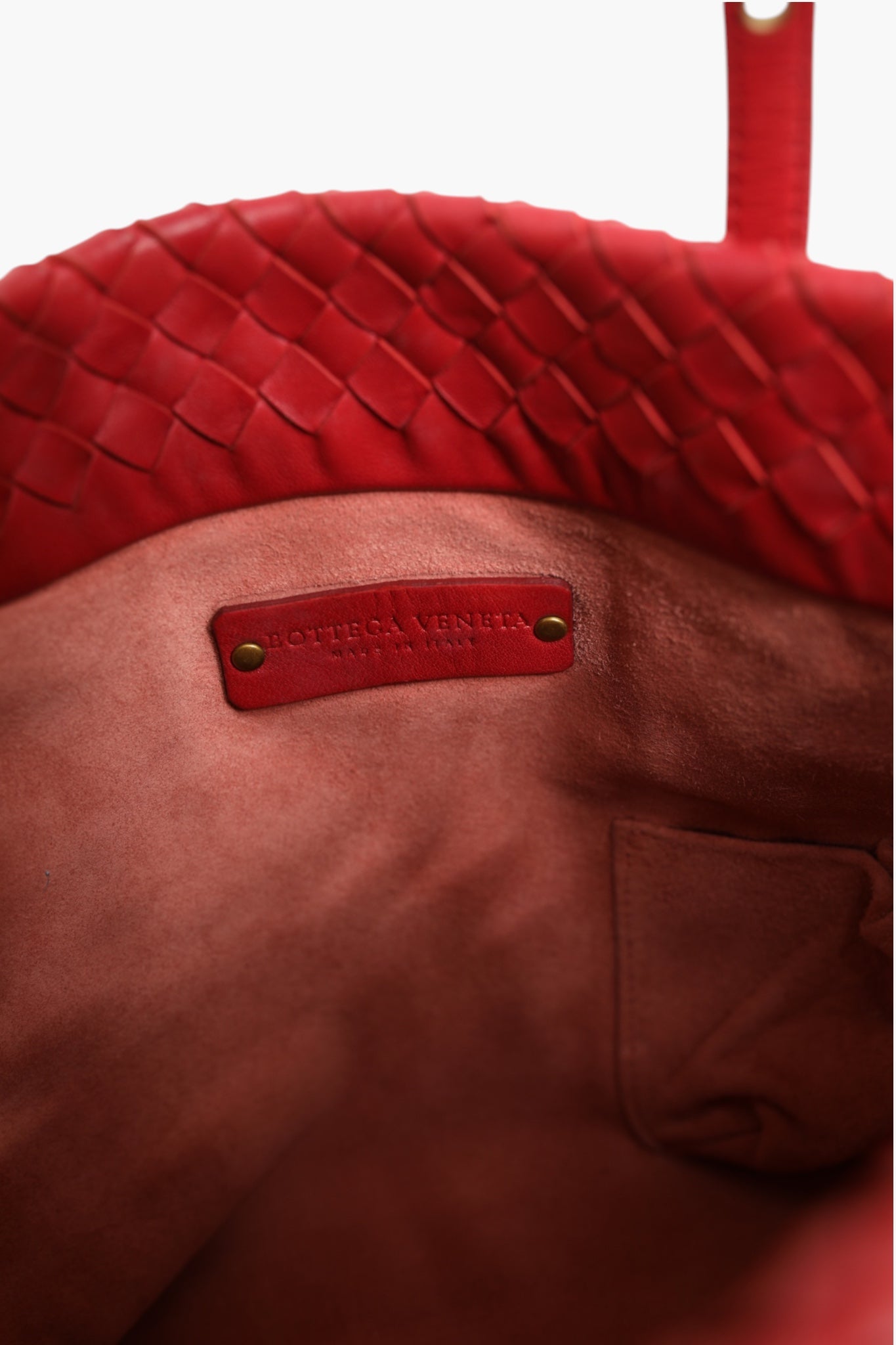 Bottega Veneta Red Intrecciato Leather Tote Bag | Regal Royce