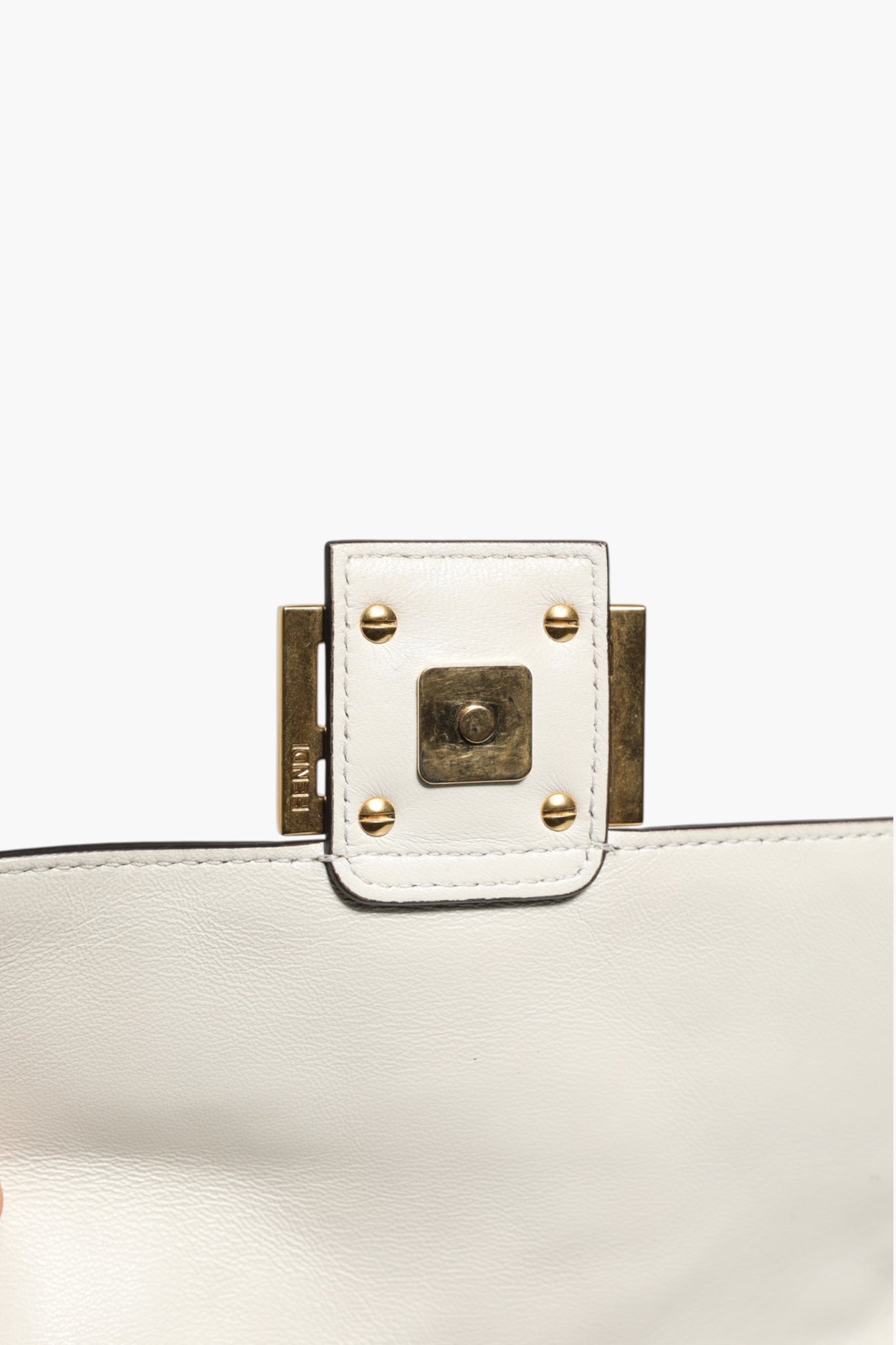 Fendi FF Embossed Baguette Nappa Leather Bag | Regal Royce