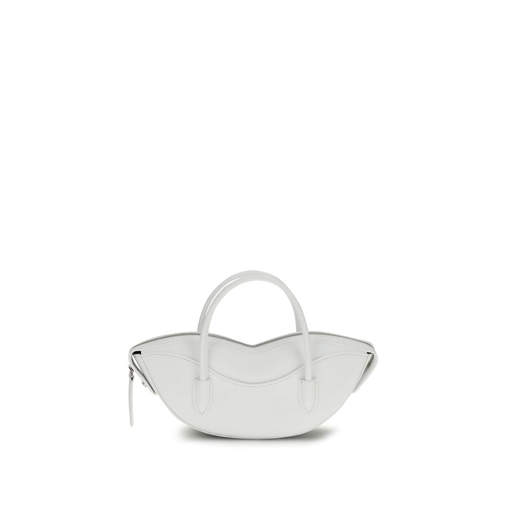 Fiorucci White Calf Leather Bos Taurus Shoulder Bag | Regal Royce