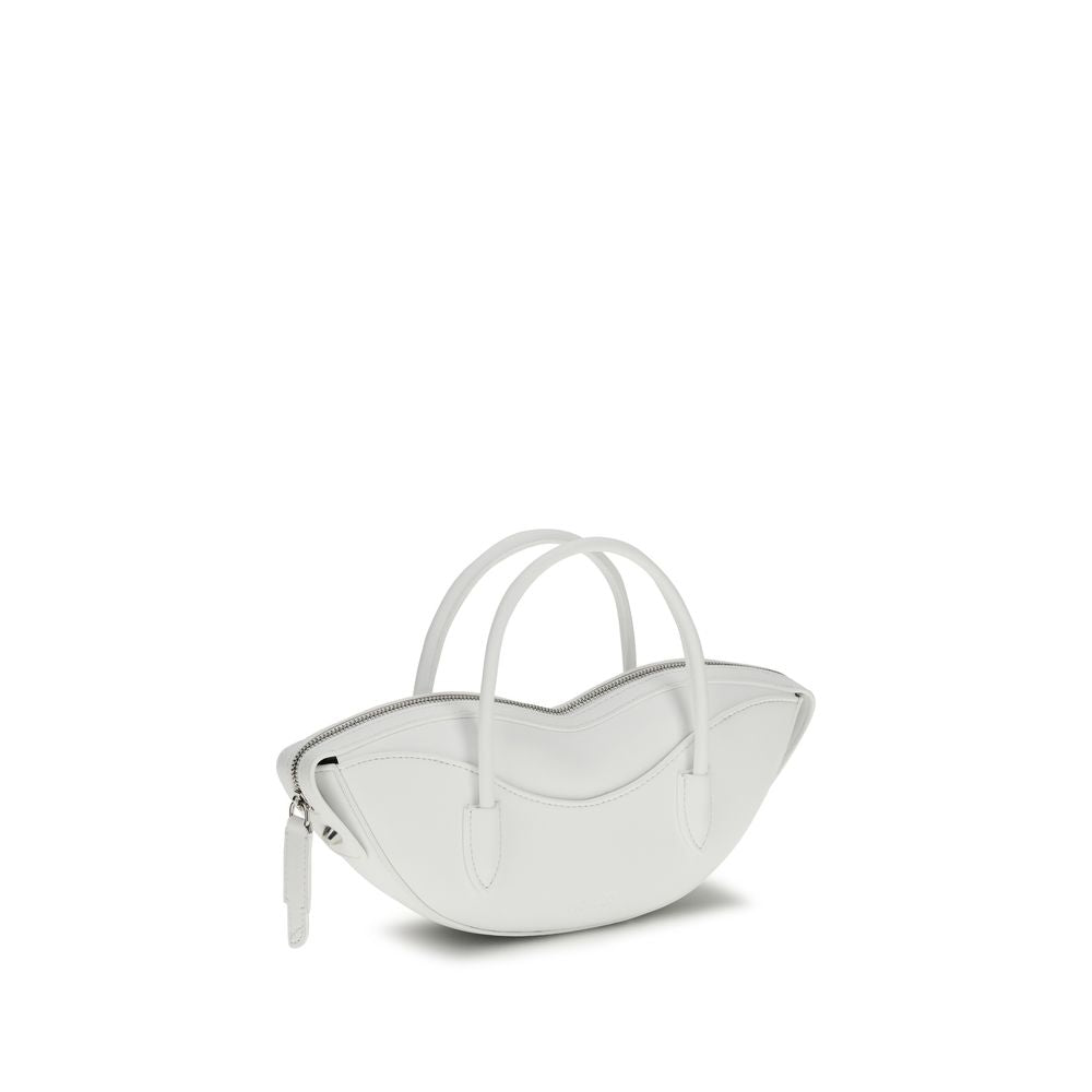 Fiorucci White Calf Leather Bos Taurus Shoulder Bag | Regal Royce