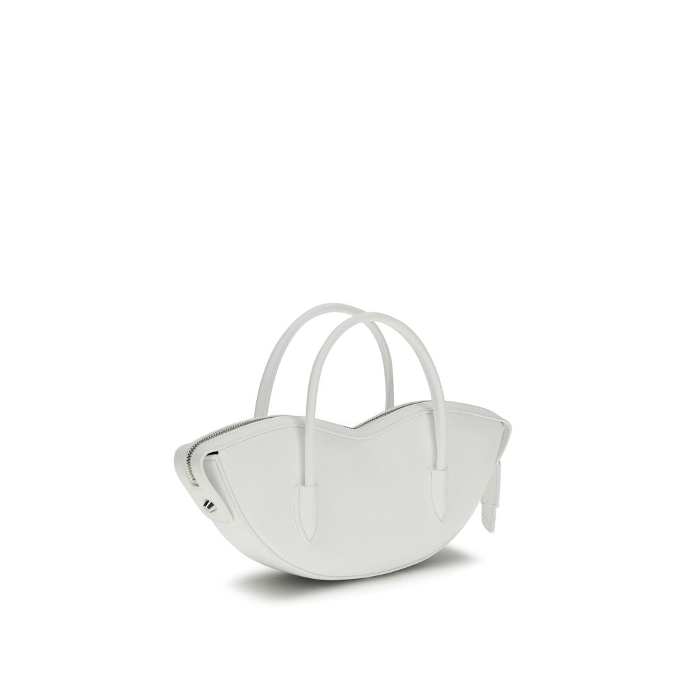 Fiorucci White Calf Leather Bos Taurus Shoulder Bag | Regal Royce