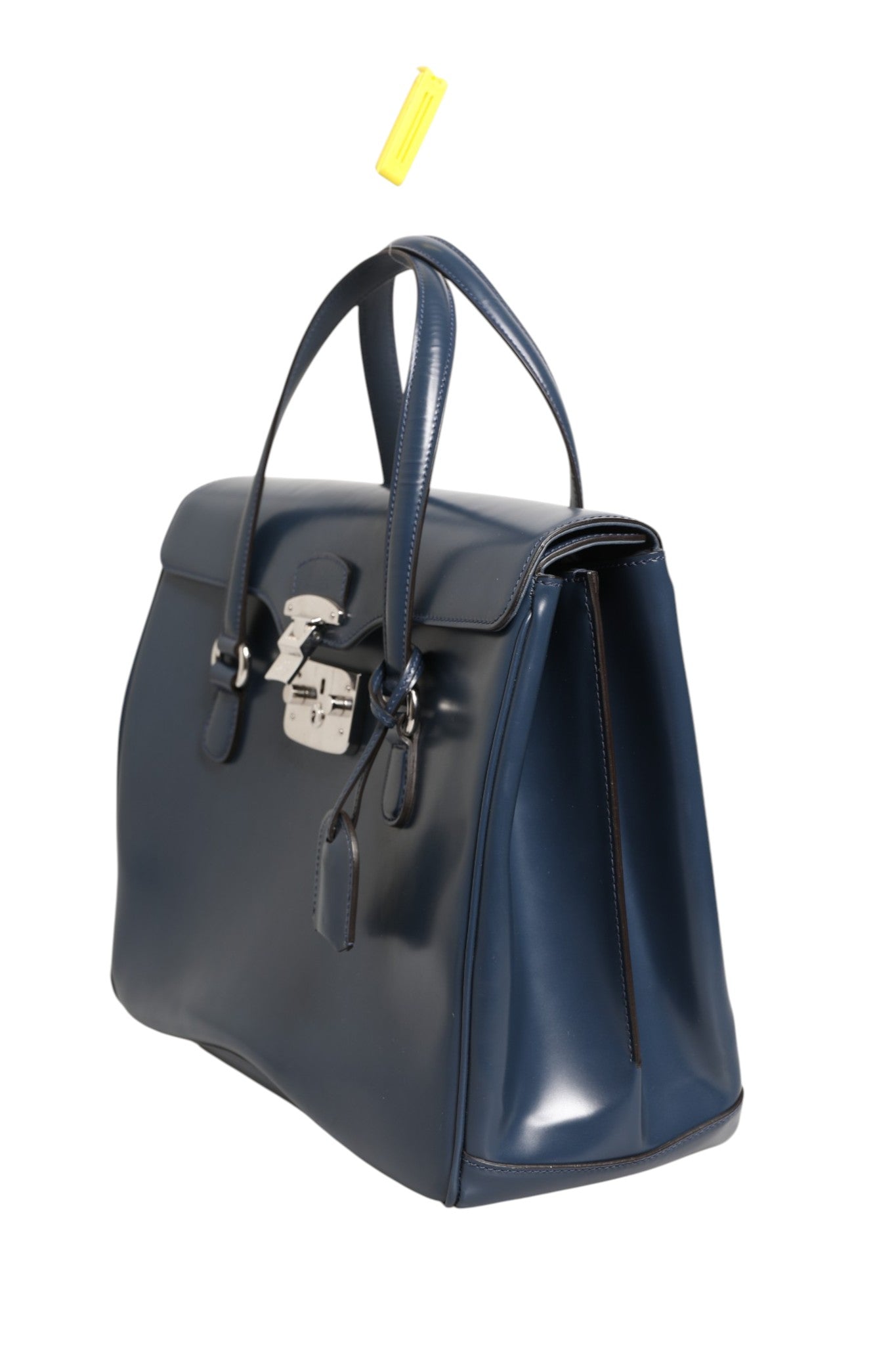 Gucci Blue Smooth Leather Lady Lock Shouler Bag | Regal Royce