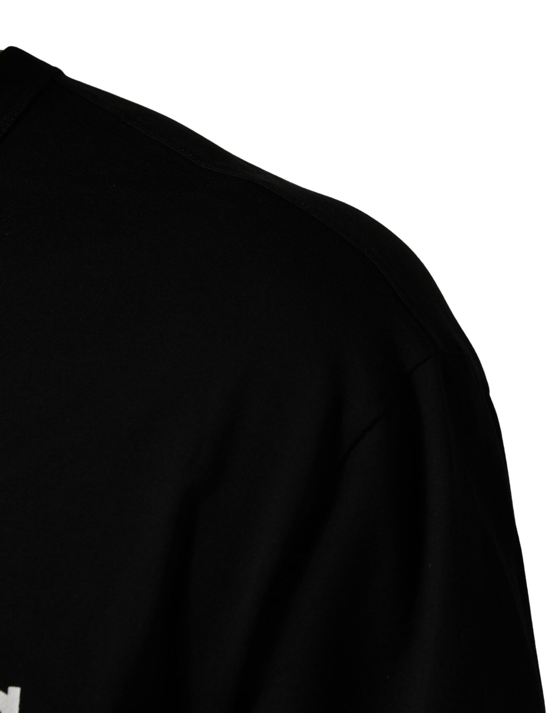 Dolce & Gabbana Black Camouflage Graphic Cotton Crewneck T-shirt | Regal Royce