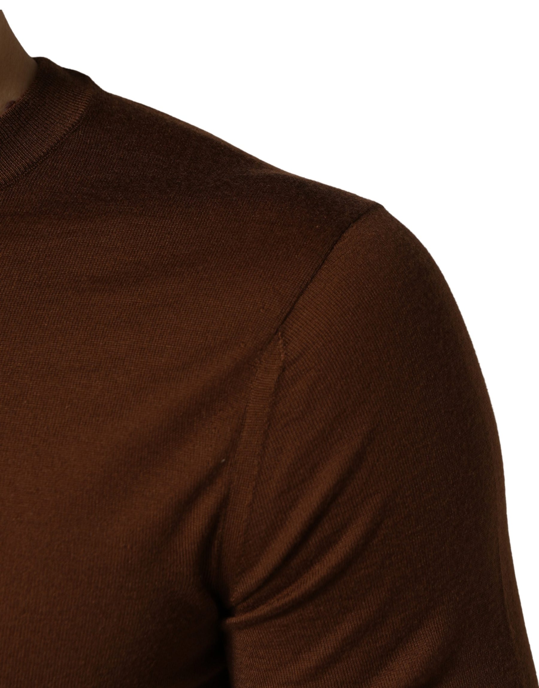 Dolce & Gabbana Brown Cashmere Men Crew Neck Pullover Sweater | Regal Royce
