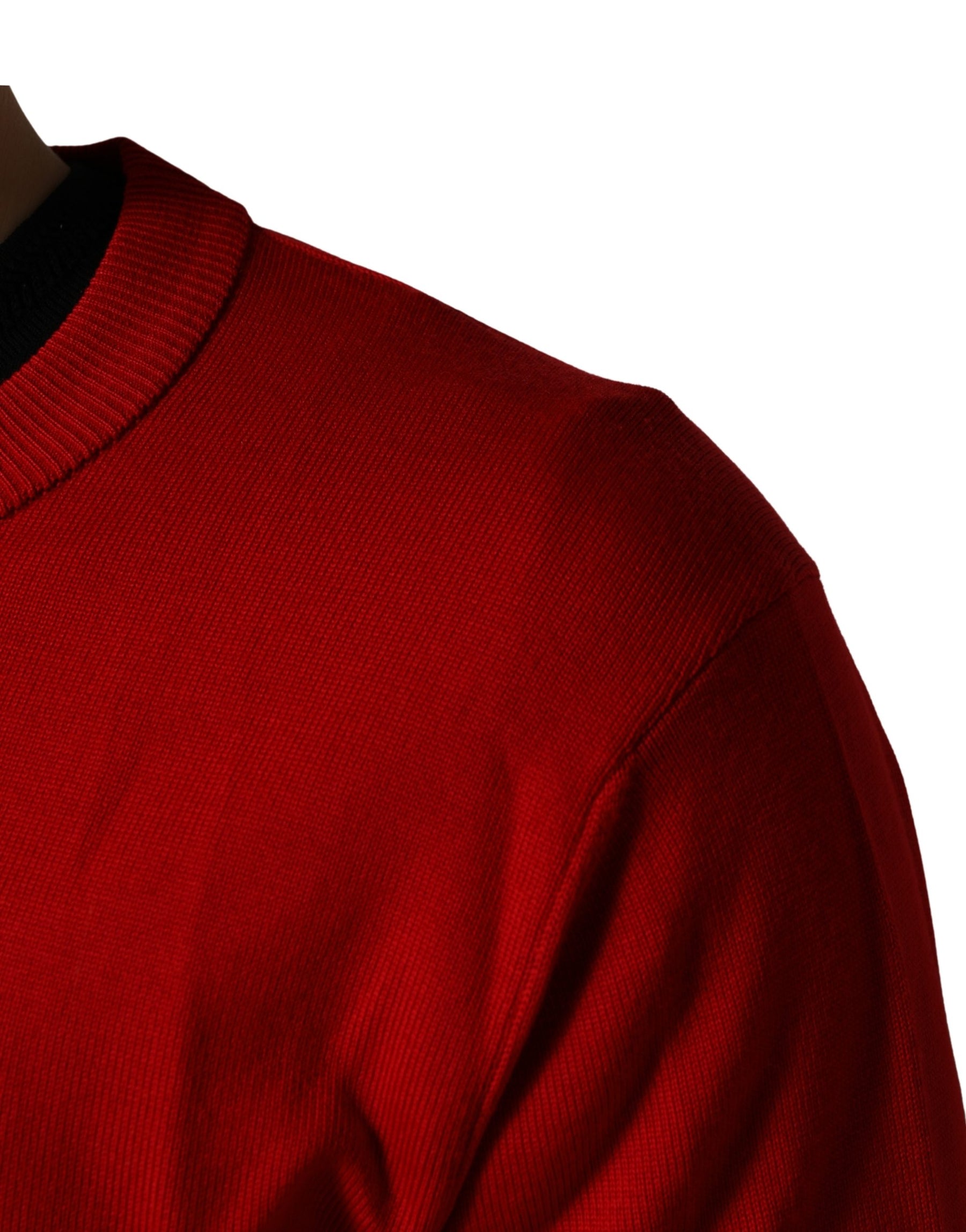 Dolce & Gabbana Red Eye Print Crew Neck Pullover Sweater | Regal Royce
