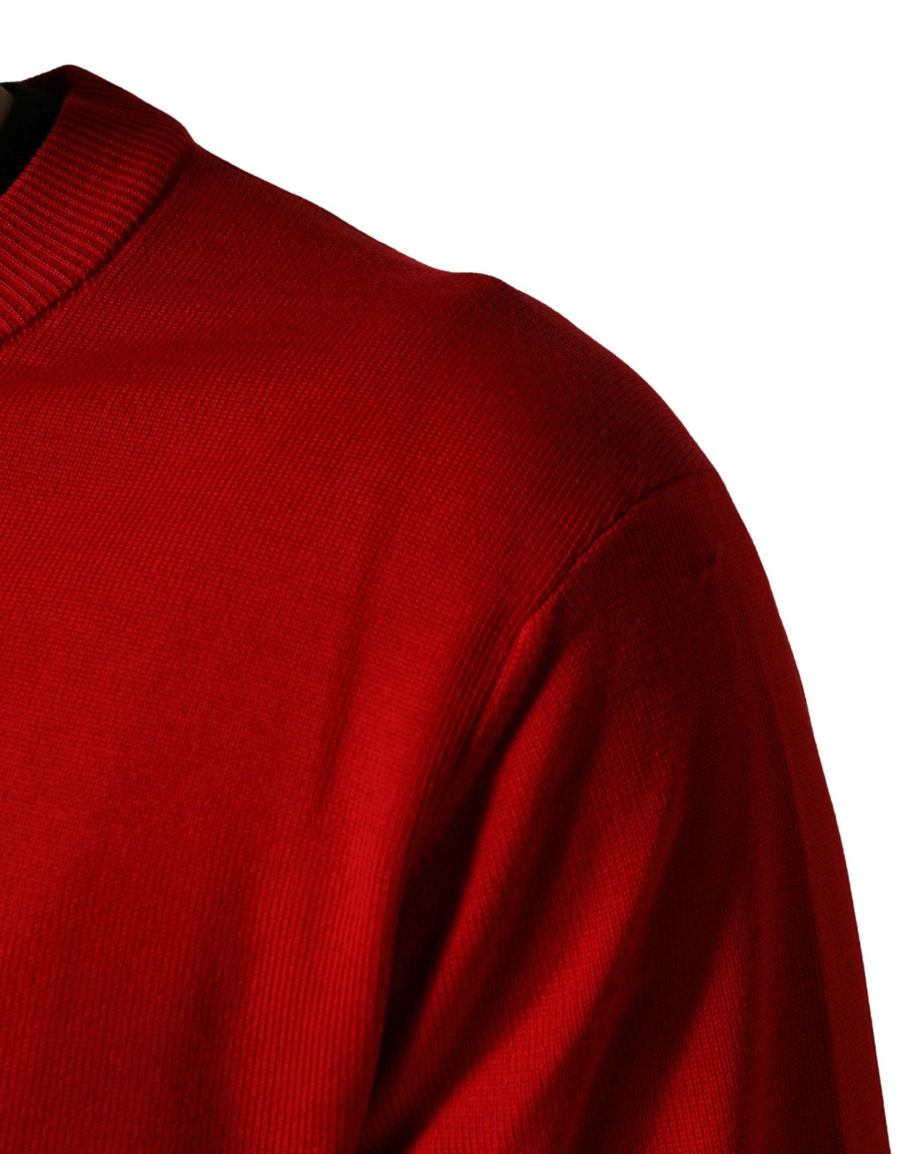 Dolce & Gabbana Red Eye Print Crew Neck Pullover Sweater | Regal Royce