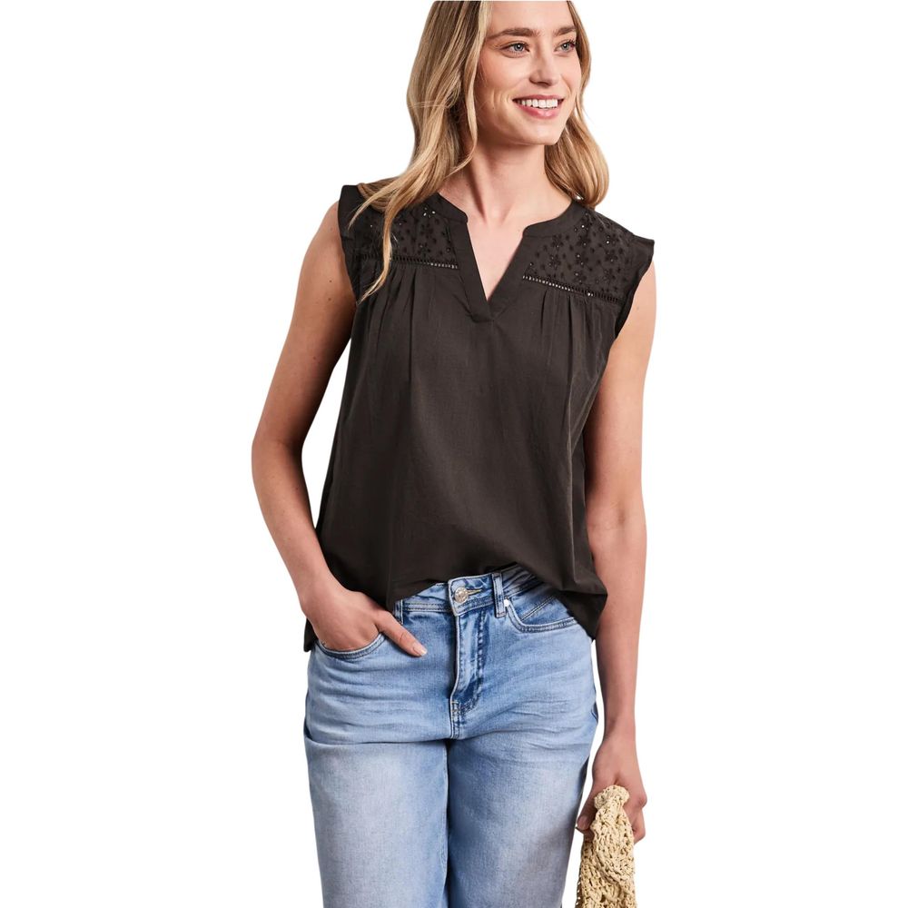 Street One Brown Cotton Blouse | Regal Royce