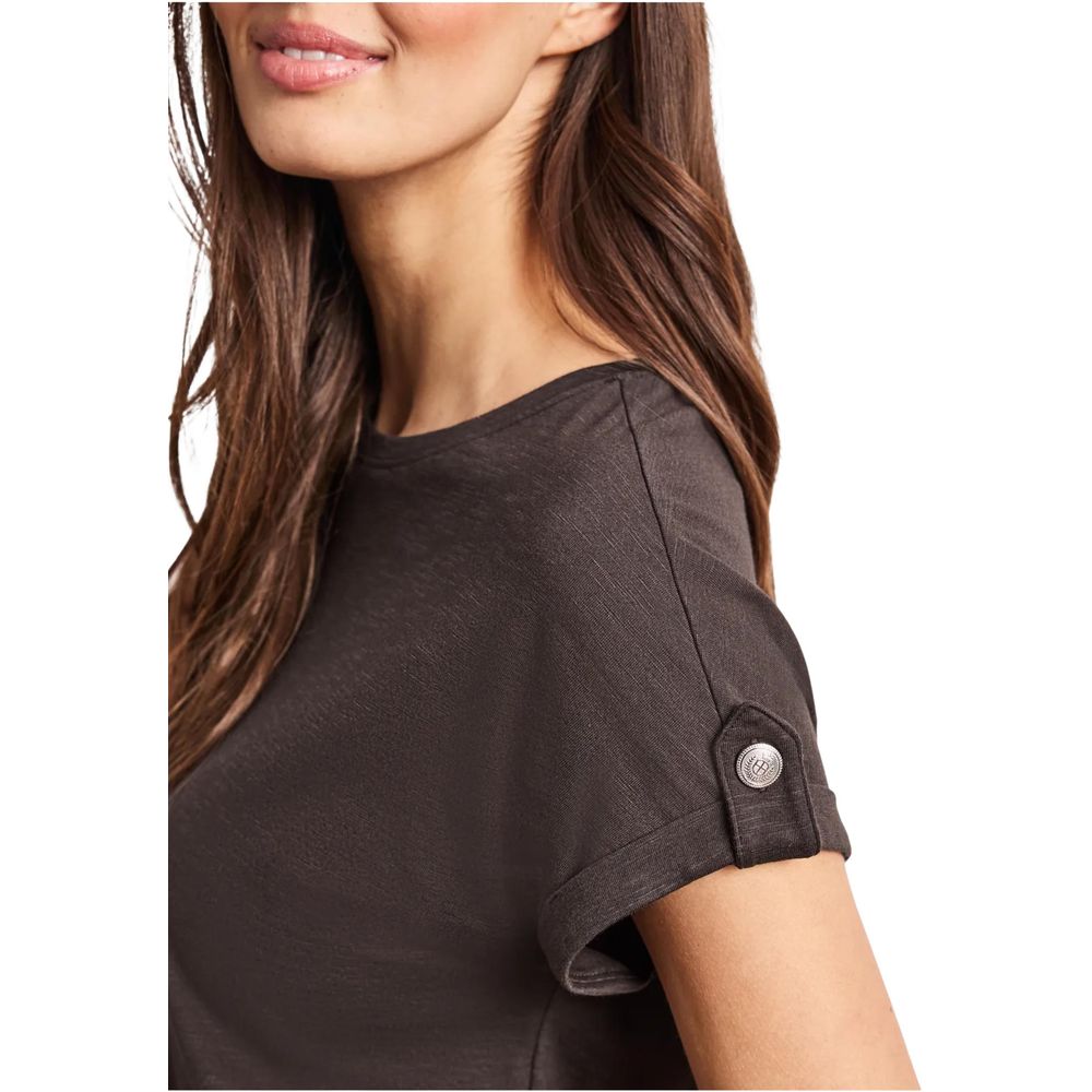 Street One Brown Cotton T-Shirt | Regal Royce
