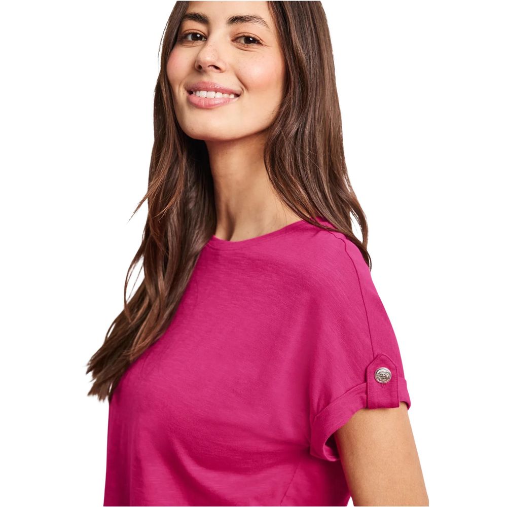 Street One Pink Cotton T-Shirt | Regal Royce