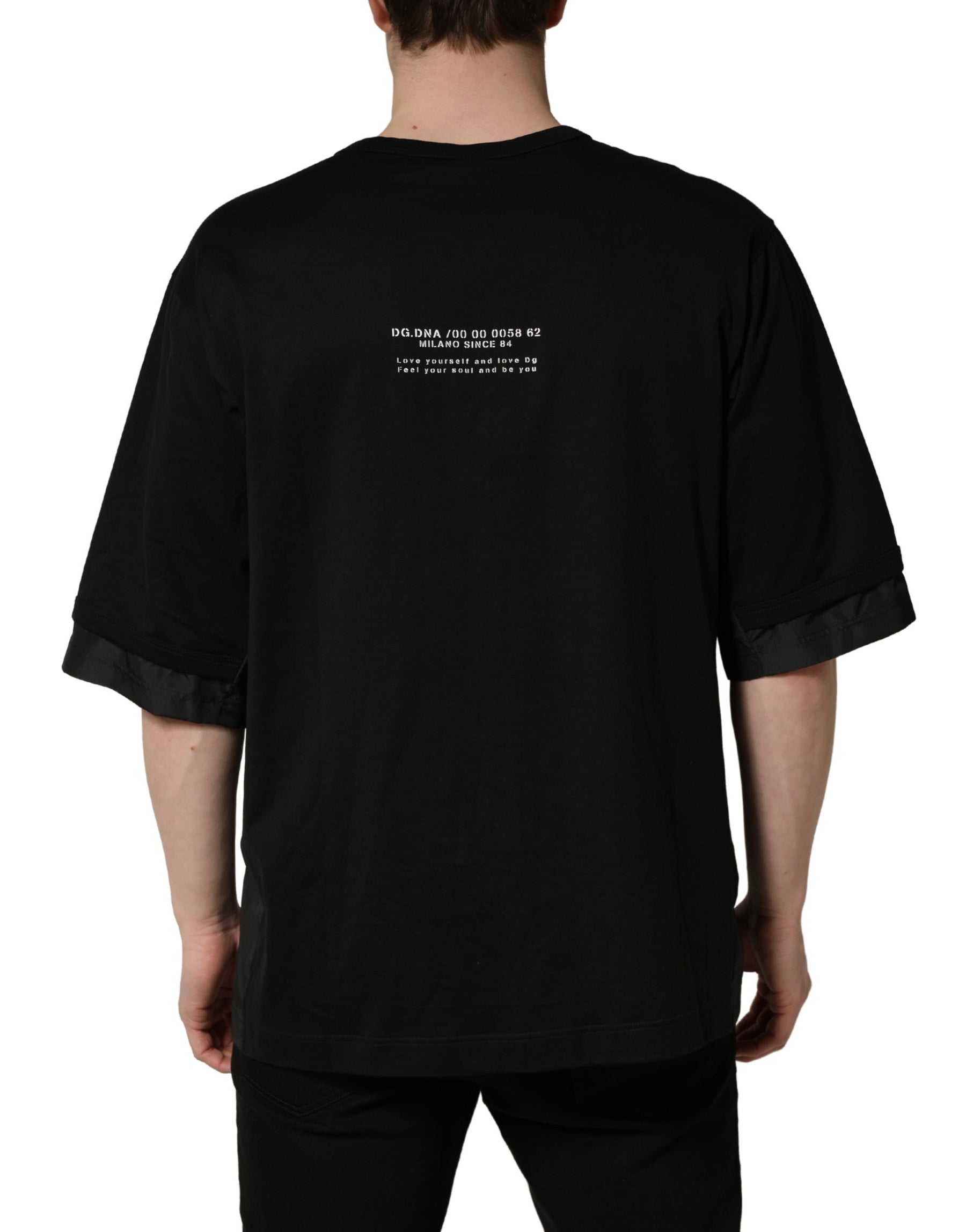 Dolce & Gabbana Black Camouflage Pocket Oversized T-shirt | Regal Royce