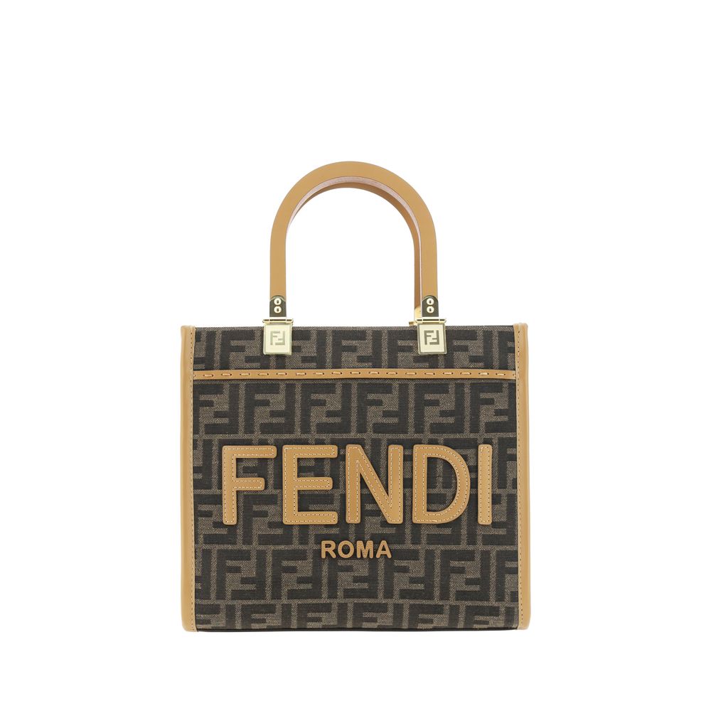 Fendi Brown Fabric Shoulder Bag | Regal Royce