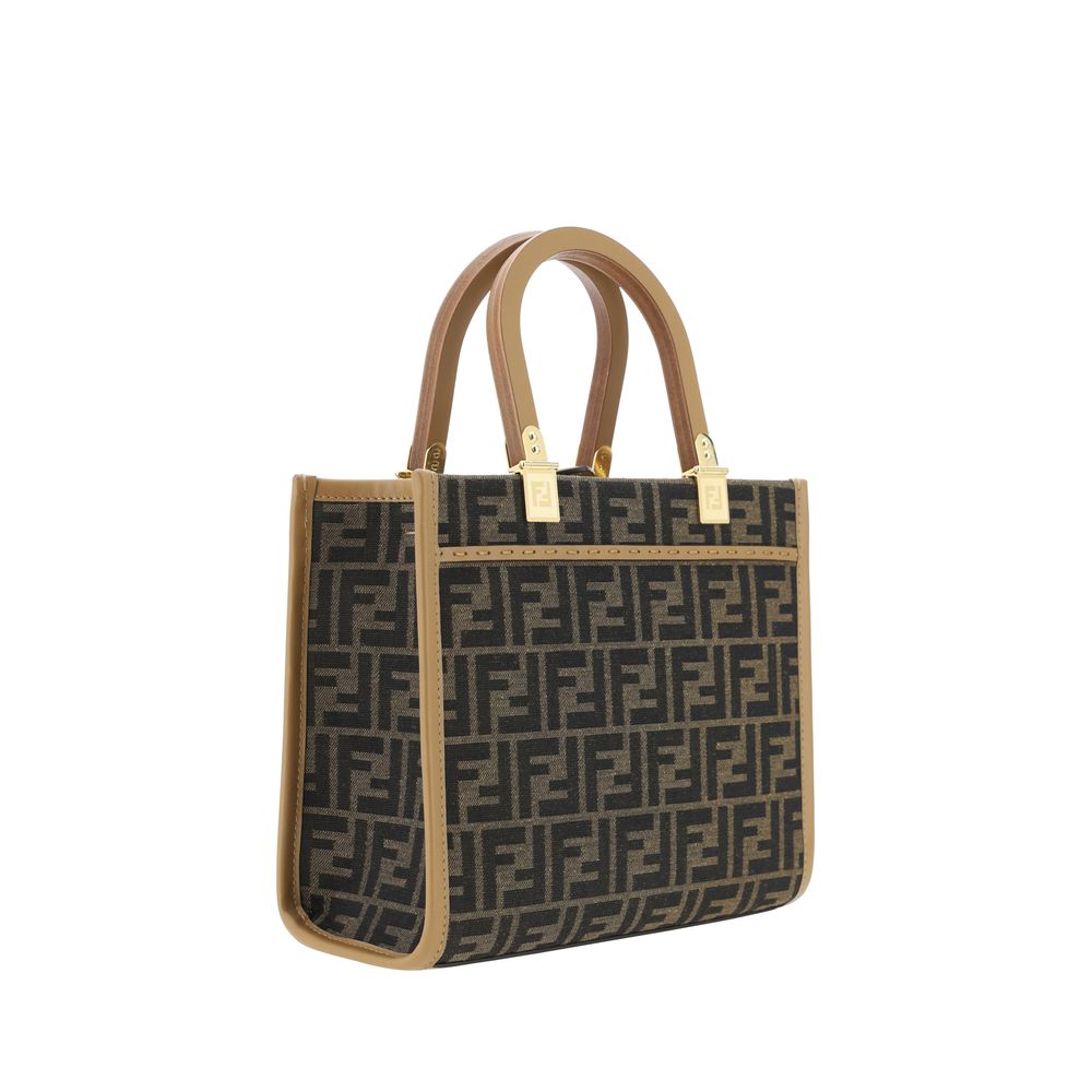 Fendi Brown Fabric Shoulder Bag | Regal Royce