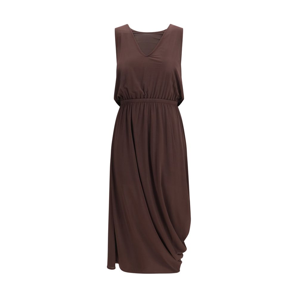 Lemaire Brown Viscose Casual Dress | Regal Royce