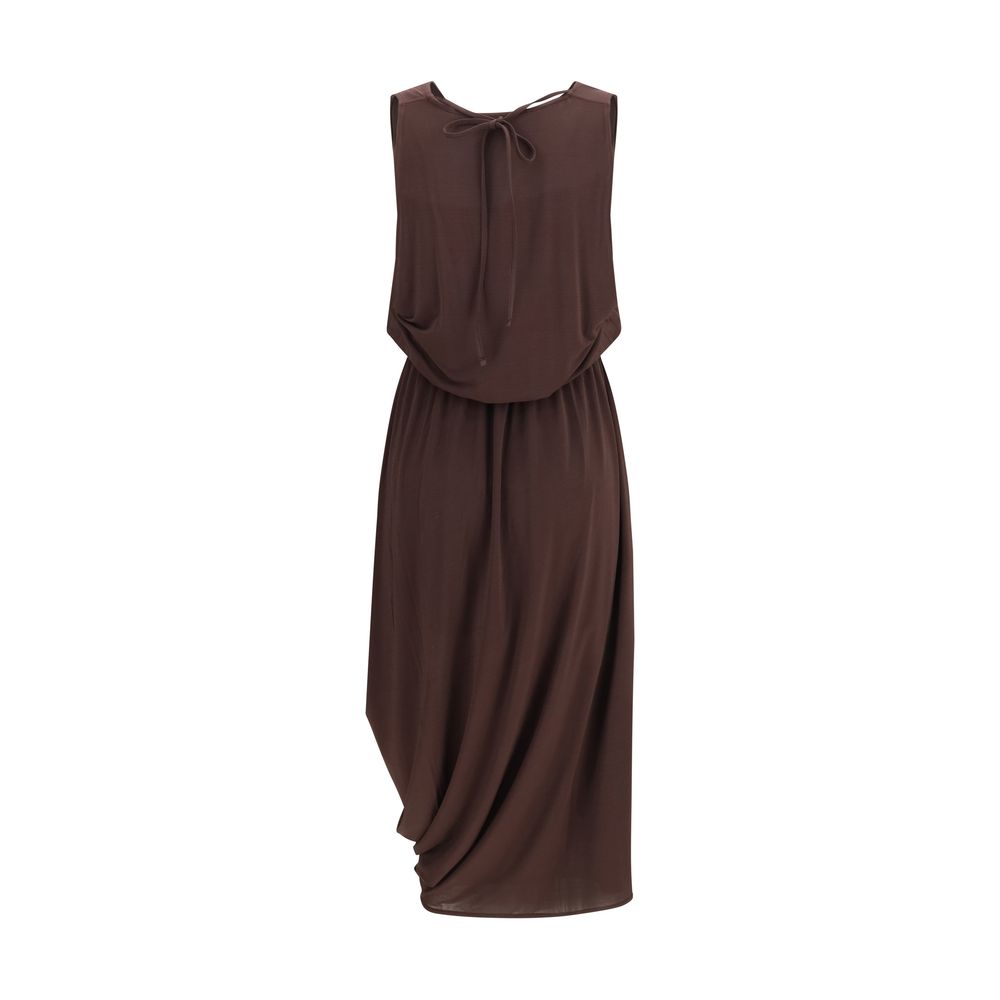 Lemaire Brown Viscose Casual Dress | Regal Royce