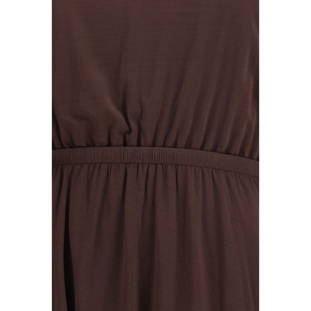 Lemaire Brown Viscose Casual Dress | Regal Royce