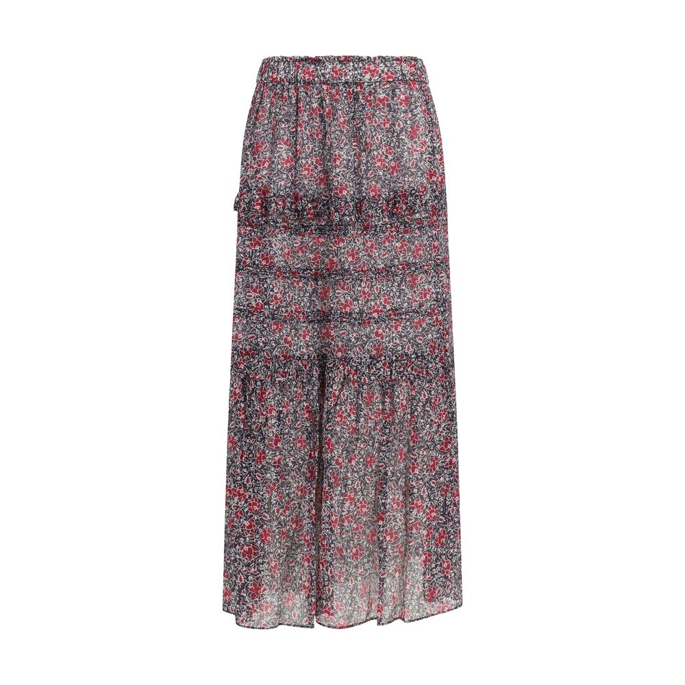 Marant Etoile Purple Cotton Long Skirt | Regal Royce