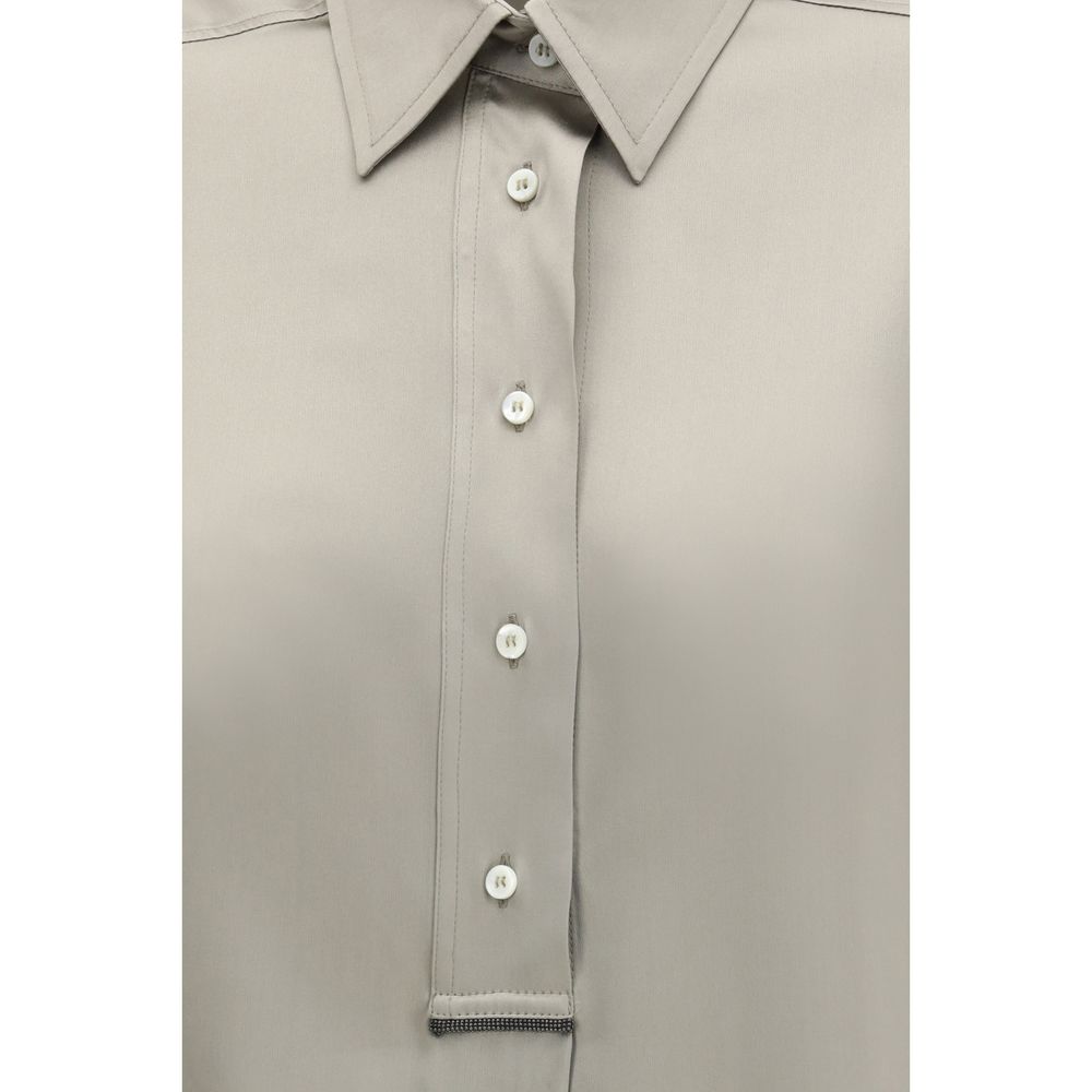 Brunello Cucinelli Bicolor Silk Shirt | Regal Royce