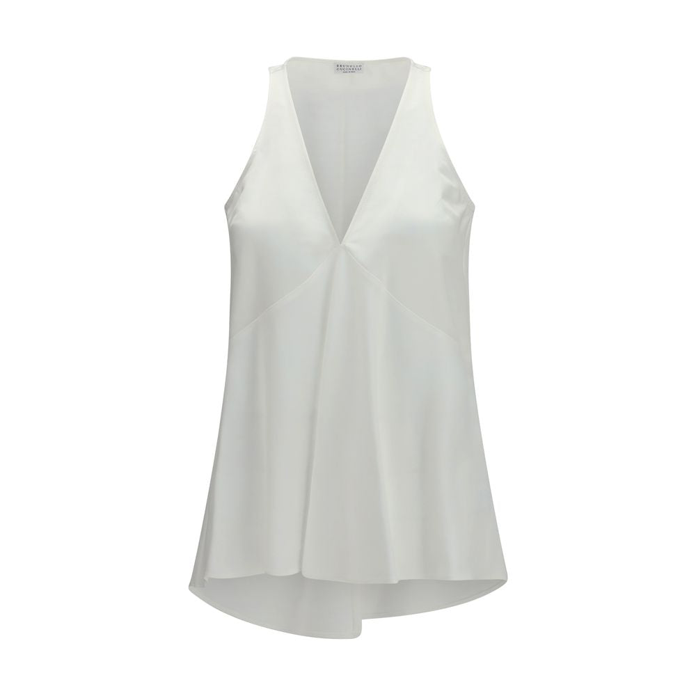 Brunello Cucinelli White Cotton Shirt | Regal Royce