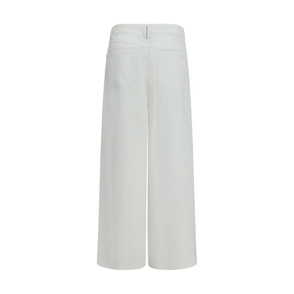 Brunello Cucinelli White Cotton Casual Pants | Regal Royce