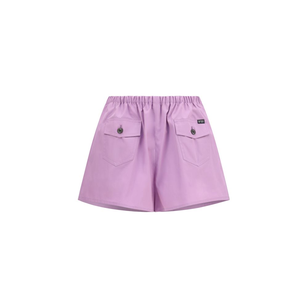 Prada Purple Cotton Bermuda Shorts | Regal Royce