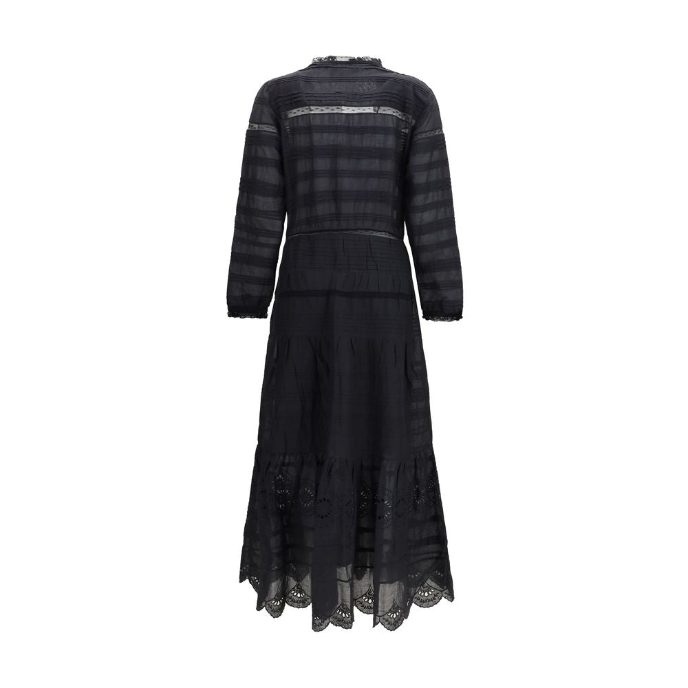 Marant Etoile Black Cotton Casual Dress | Regal Royce