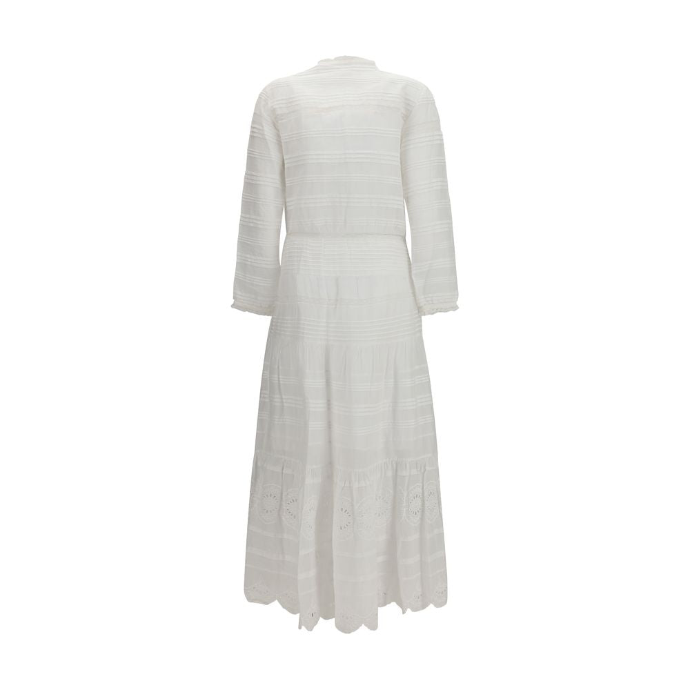 Marant Etoile White Cotton Casual Dress | Regal Royce
