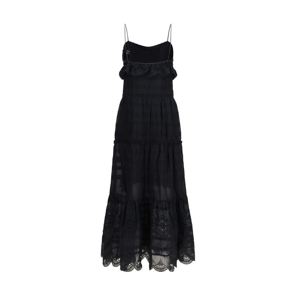Marant Etoile Black Cotton Casual Dress | Regal Royce