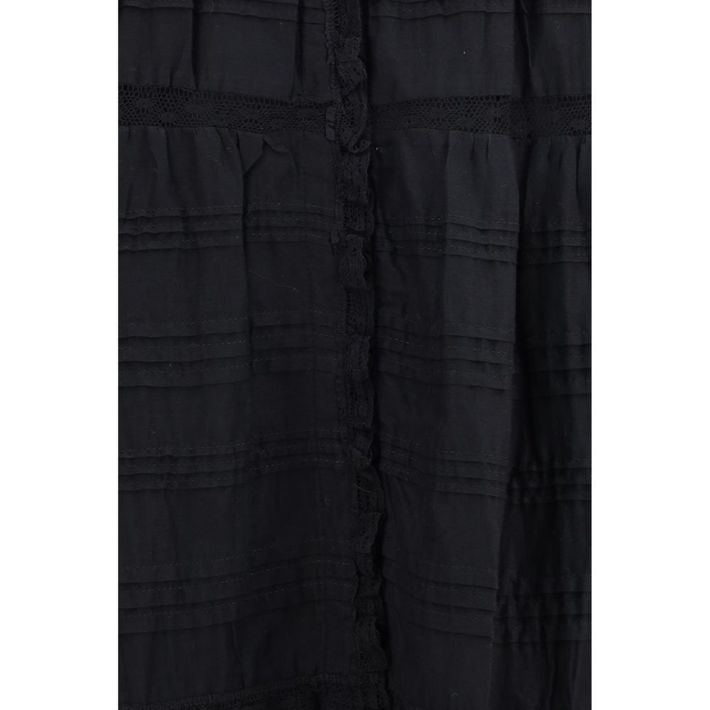 Marant Etoile Black Cotton Casual Dress | Regal Royce