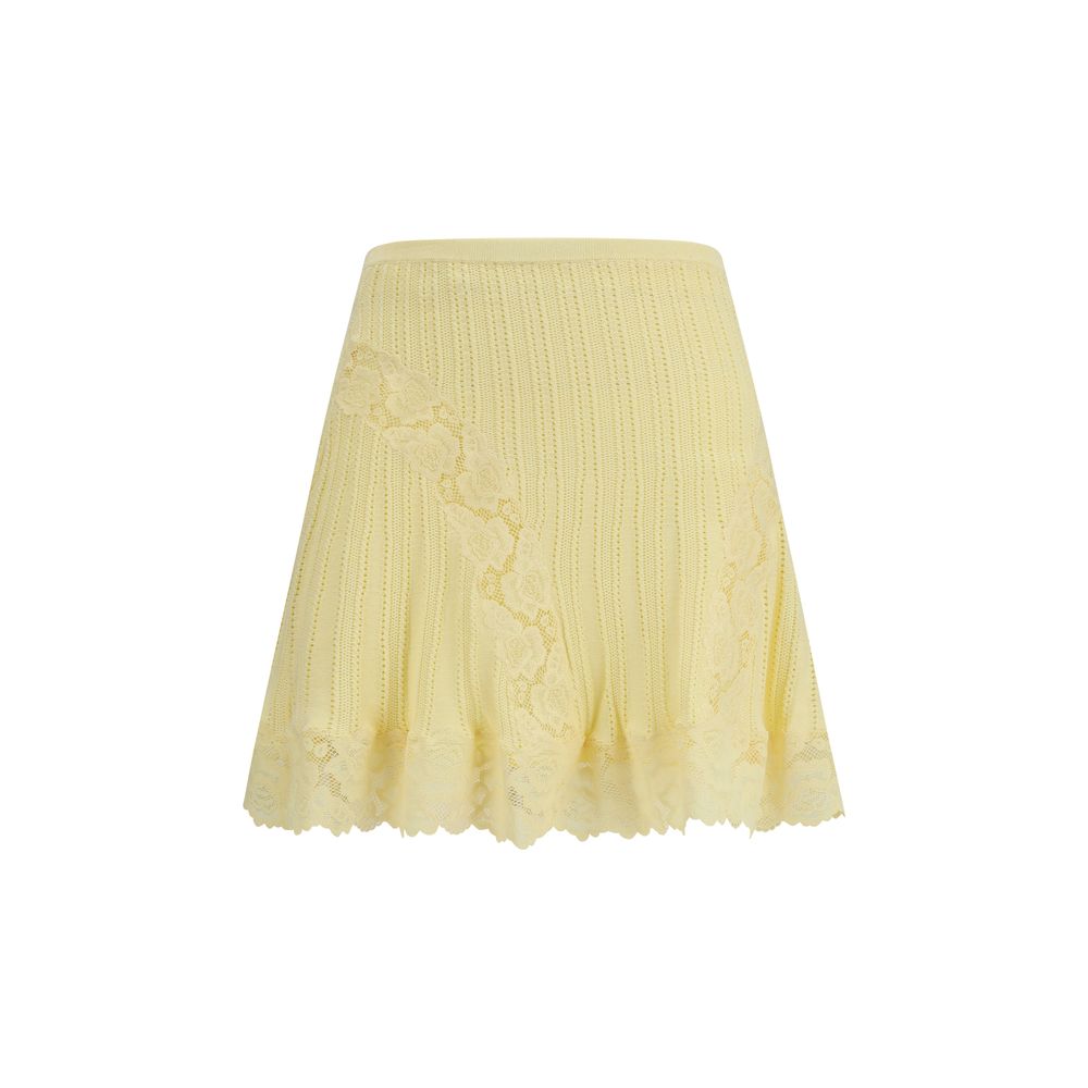 Self-Portrait Bicolor Viscose Mini Skirt | Regal Royce