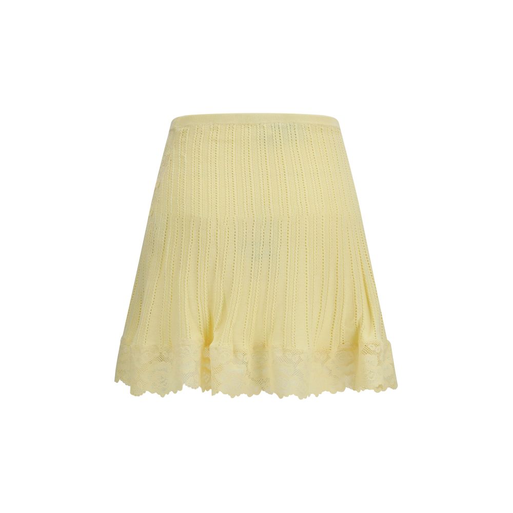 Self-Portrait Bicolor Viscose Mini Skirt | Regal Royce
