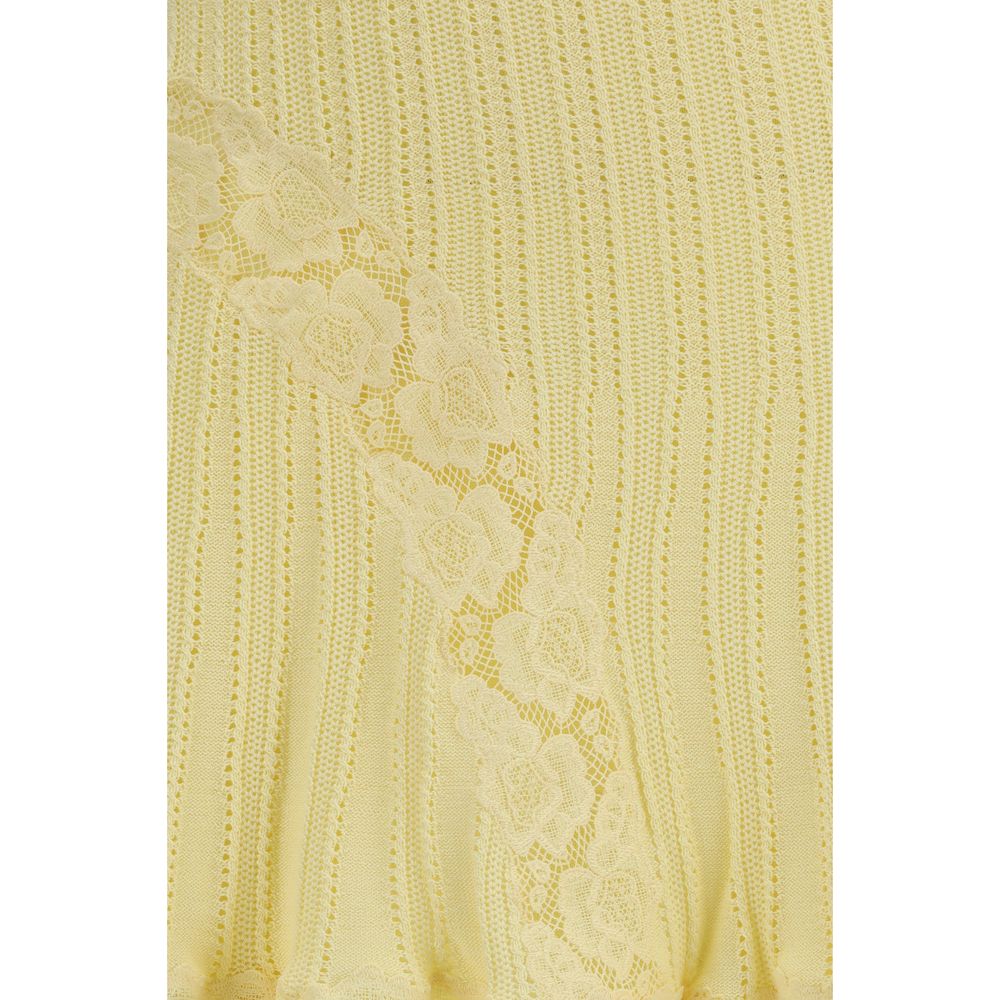 Self-Portrait Bicolor Viscose Mini Skirt | Regal Royce
