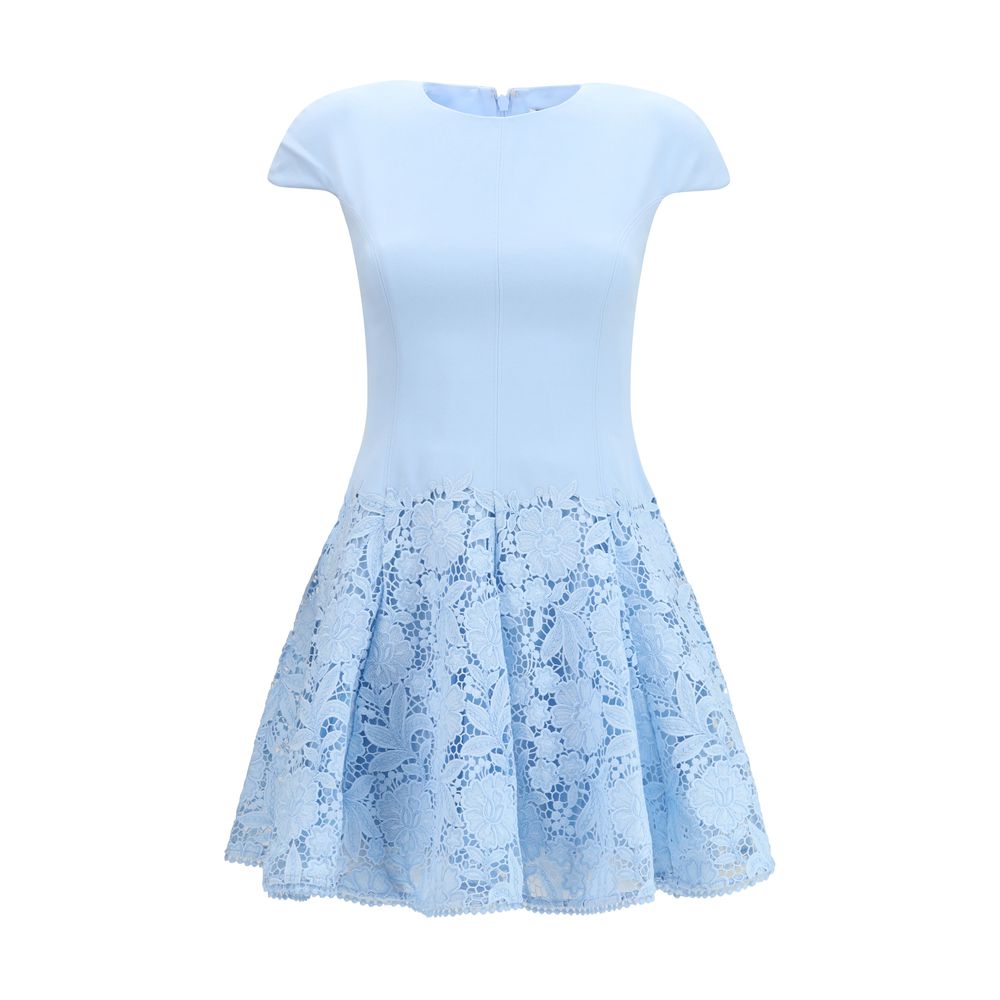 Self-Portrait Blue Polyester Casual Dress | Regal Royce