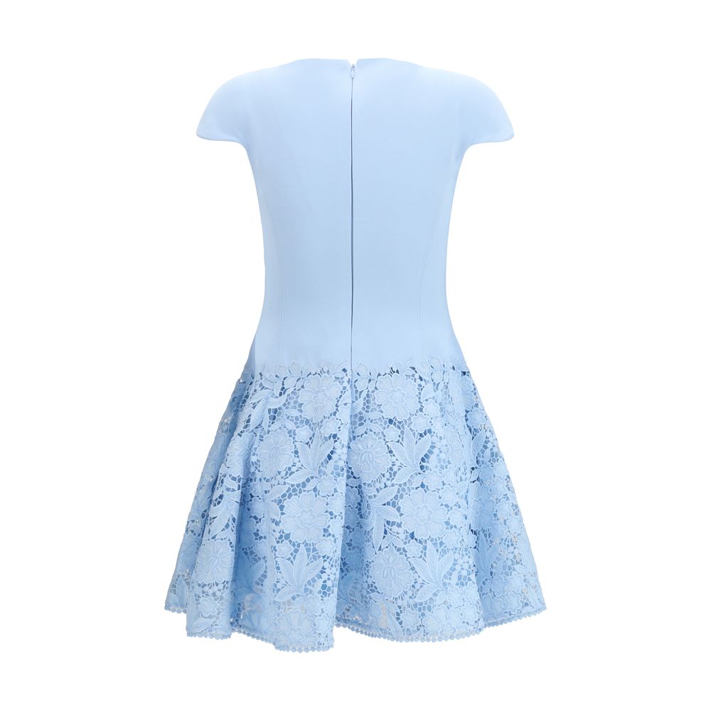 Self-Portrait Blue Polyester Casual Dress | Regal Royce