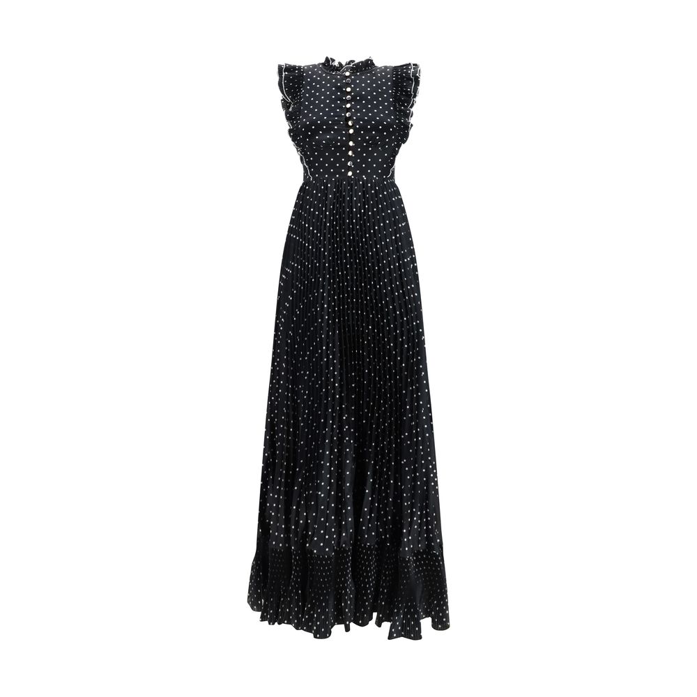 Self-Portrait Black Polyester Casual Dress | Regal Royce