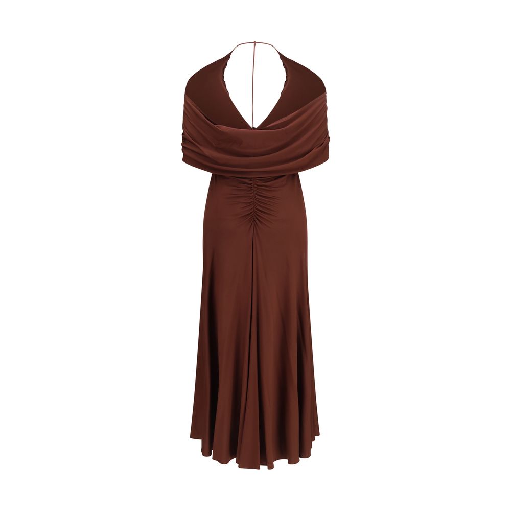 Self-Portrait Brown Viscose Casual Dress | Regal Royce