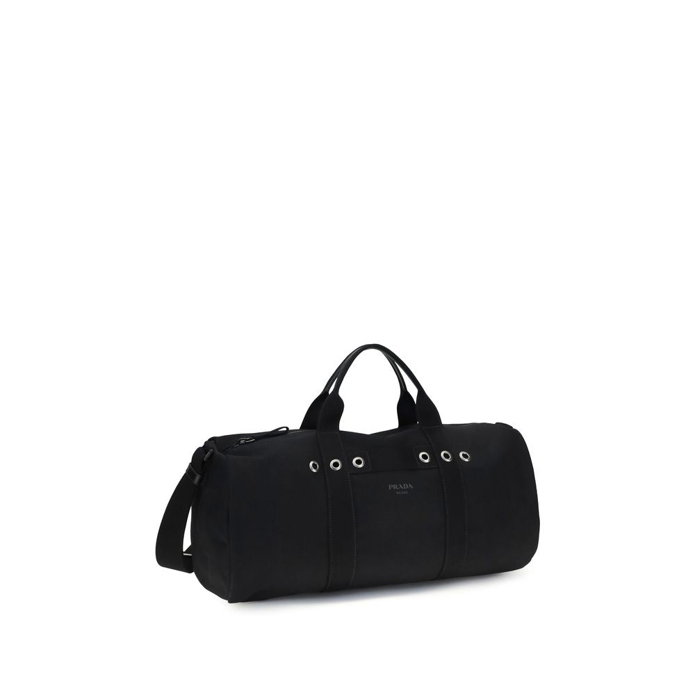Prada Black Cotton Luggage And Travel | Regal Royce