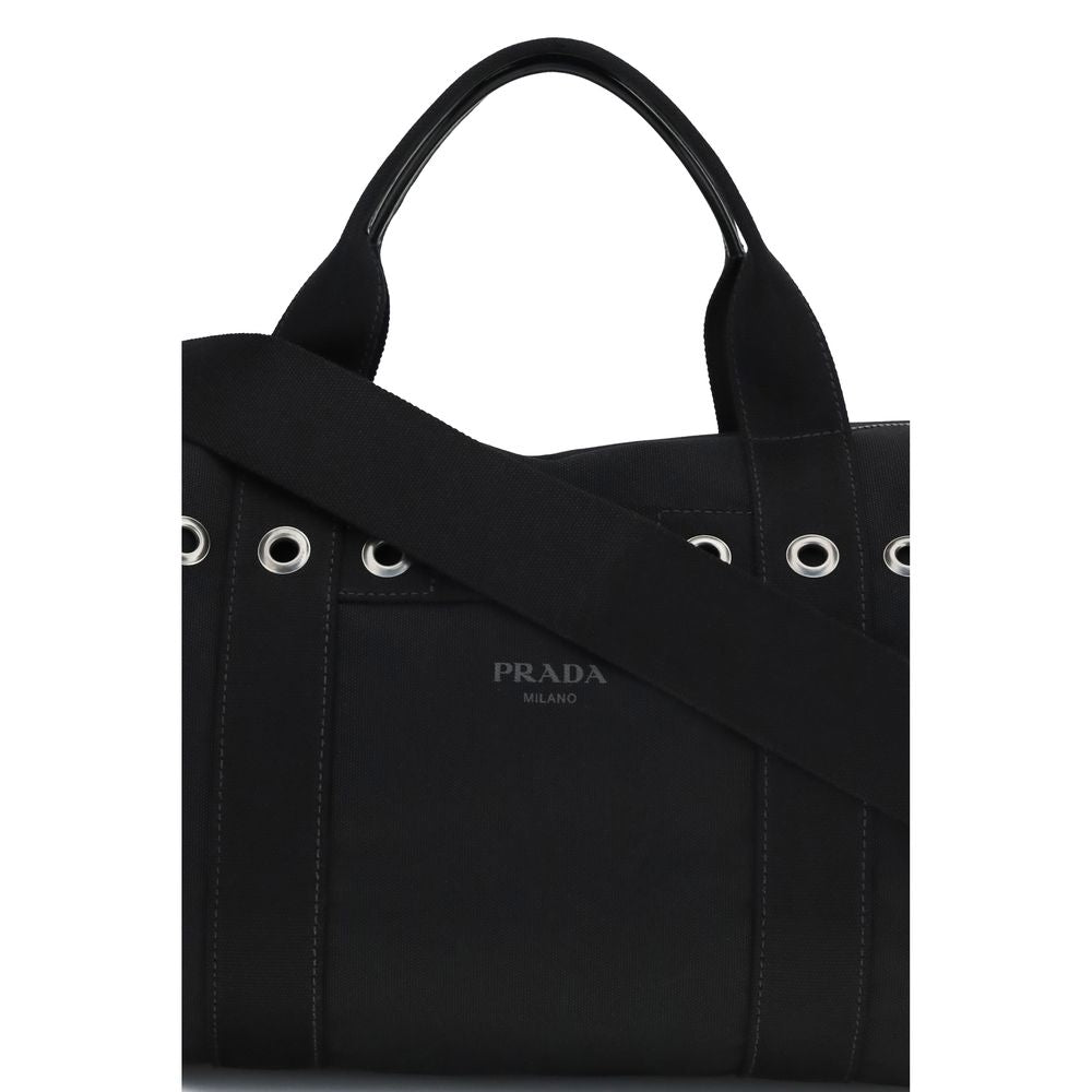 Prada Black Cotton Luggage And Travel | Regal Royce