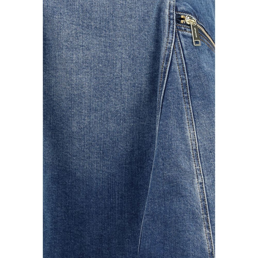 Self-Portrait Blue Cotton Casual Dress | Regal Royce