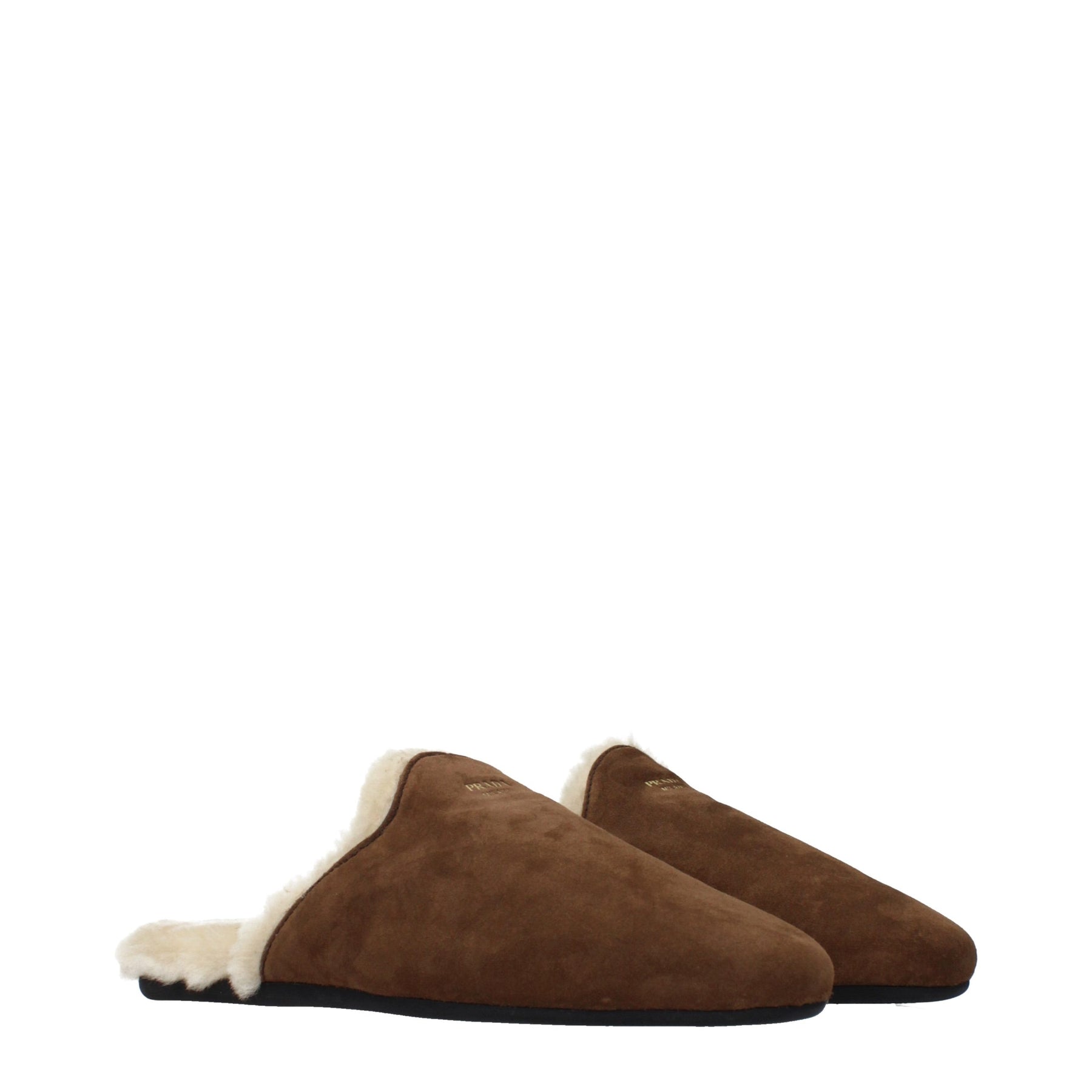 Prada Brown Leather Slippers | Regal Royce
