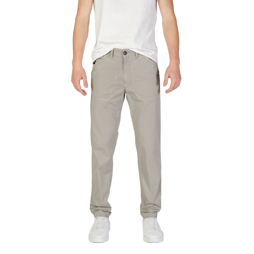 Refrigiwear Gray Cotton Casual Pants | Regal Royce