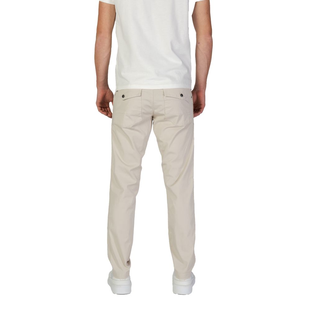 Refrigiwear Beige Cotton Casual Pants | Regal Royce