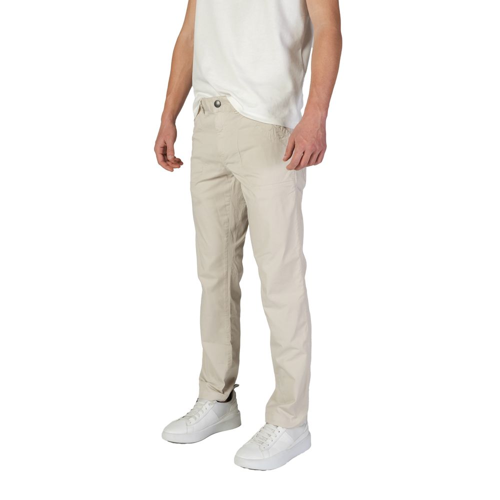 Refrigiwear Beige Cotton Casual Pants | Regal Royce