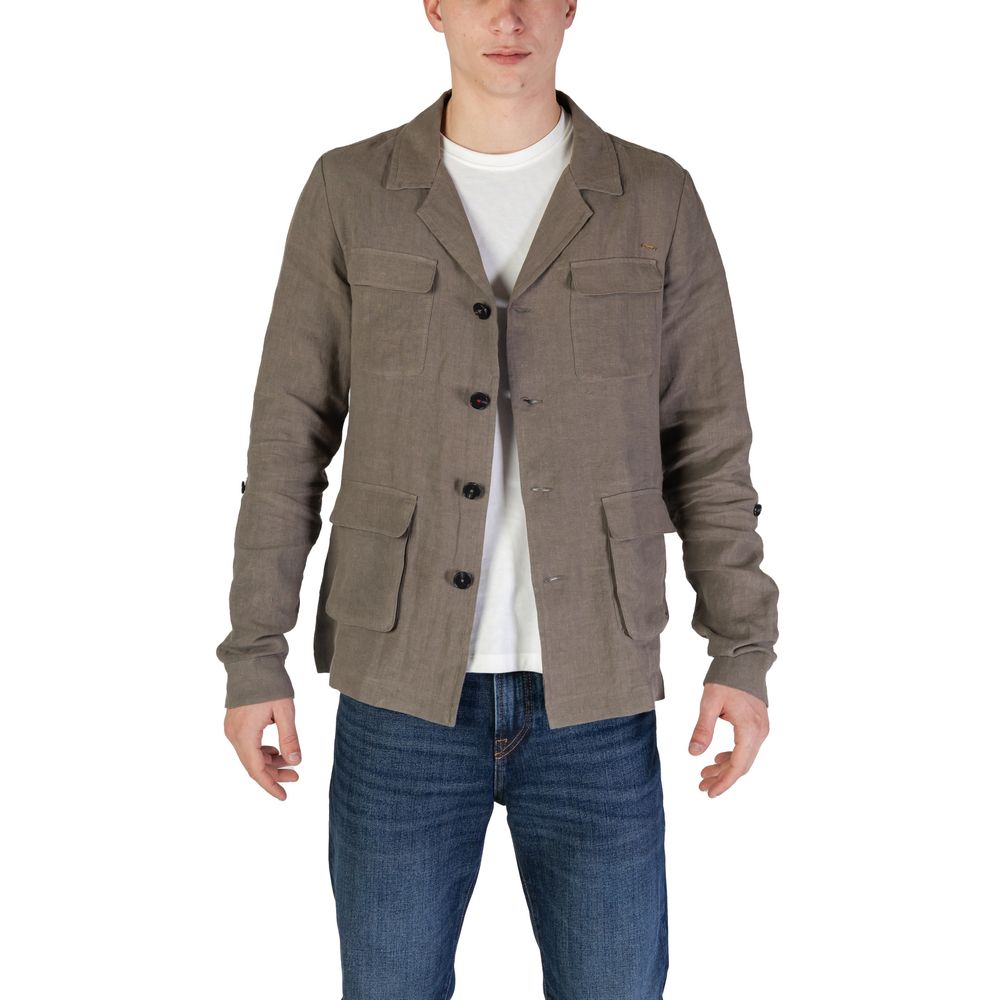 In My Hood Green Linen Blazer | Regal Royce