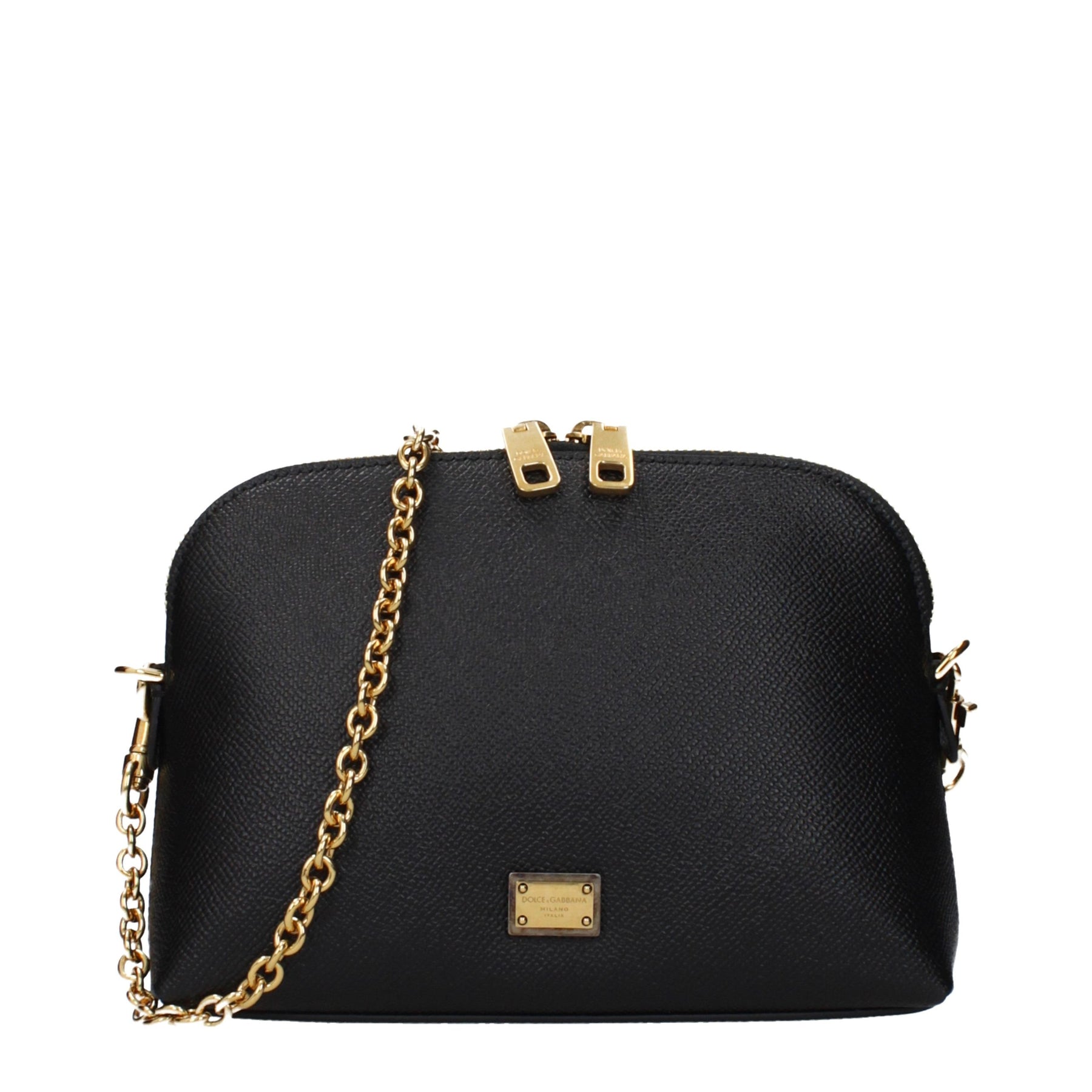 Dolce & Gabbana Black Leather Shoulder Bag | Regal Royce