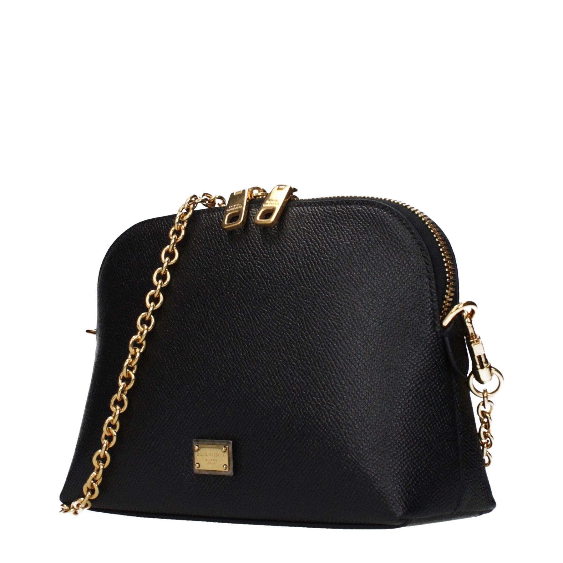 Dolce & Gabbana Black Leather Shoulder Bag | Regal Royce