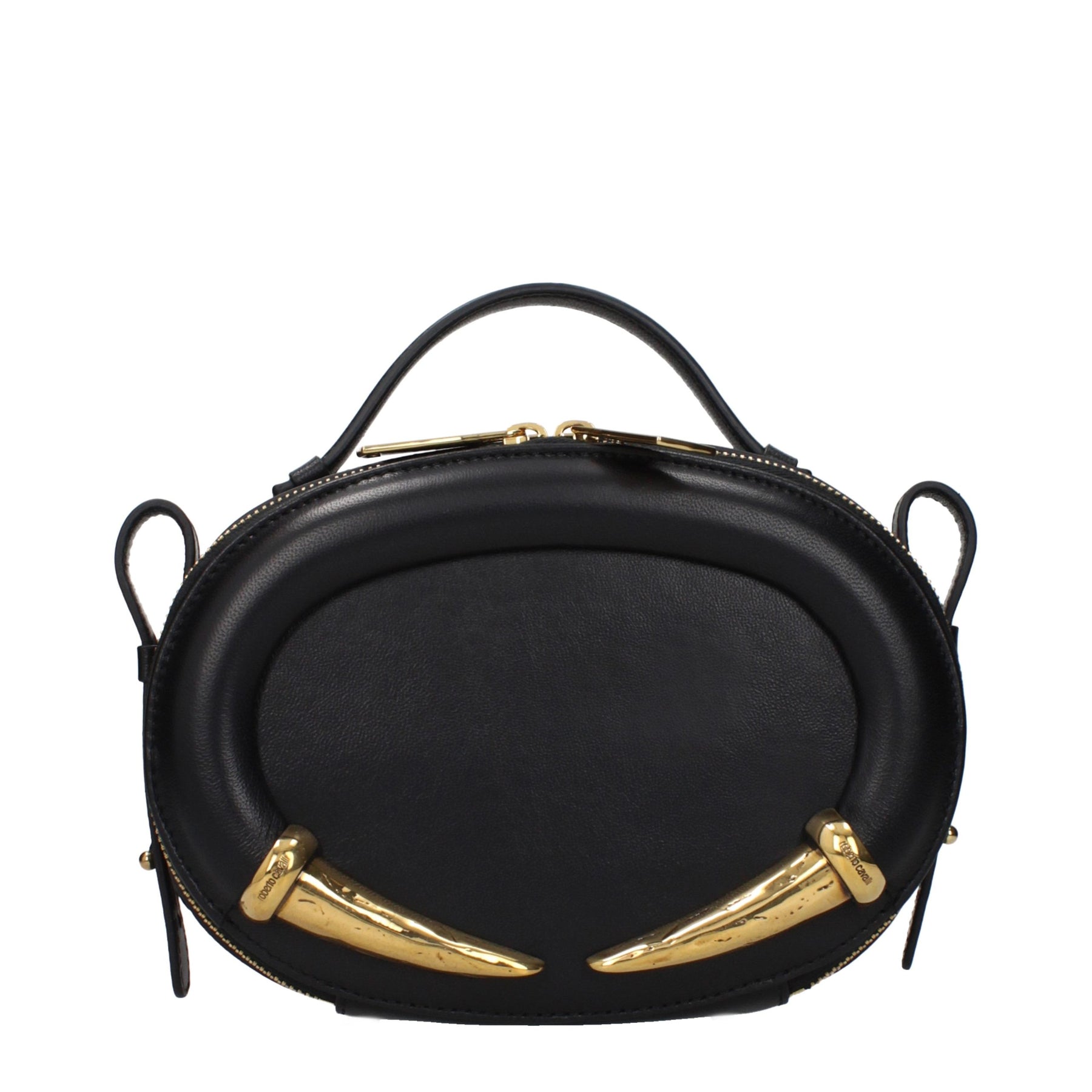 Roberto Cavalli Black Leather Handbag | Regal Royce