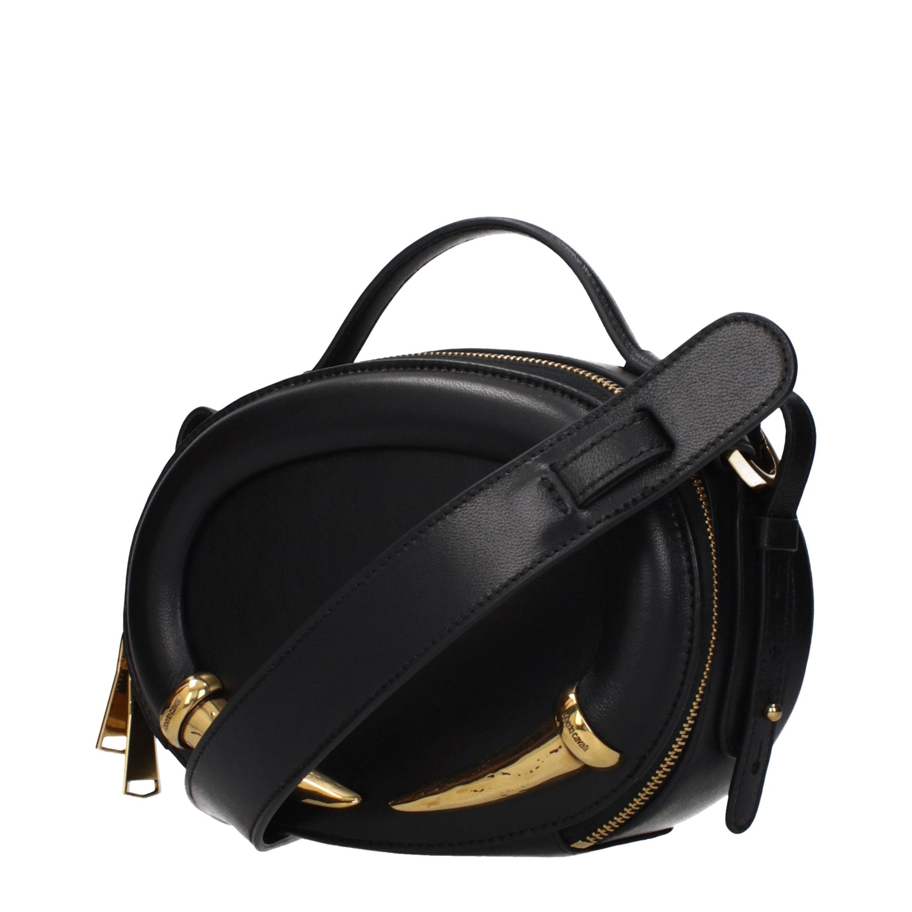 Roberto Cavalli Black Leather Handbag | Regal Royce