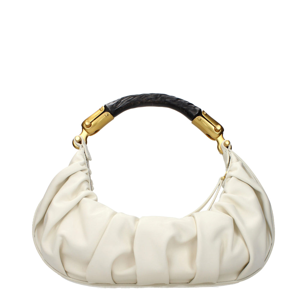 Balmain Beige Leather Handbag