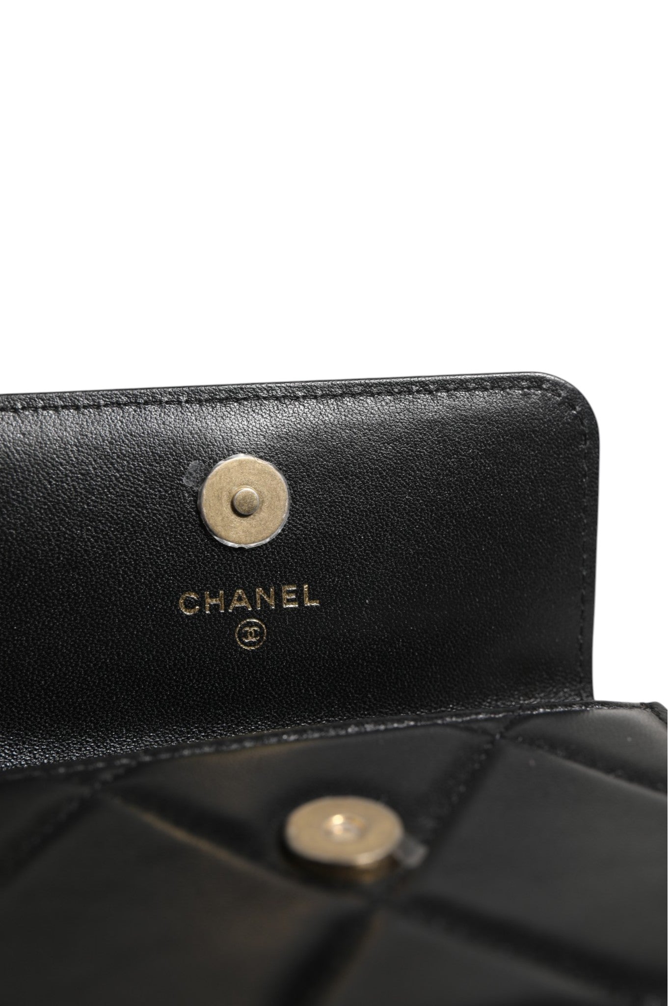 Chanel 19 Flap Coin Purse Quilted Leather Black Crossbody | Regal Royce