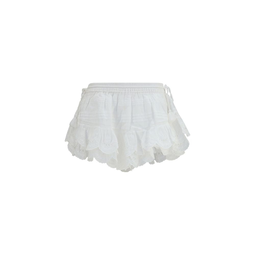 Marant Etoile White Cotton Bermuda Shorts | Regal Royce
